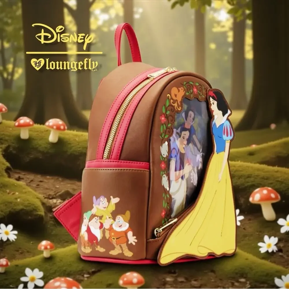 Loungefly Disney Snow White Lenticular Princess Series Mini Backpack NWT! - Picture 5 of 7